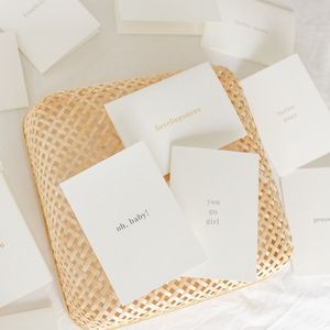 12x hippe minimalistische kaartjes (A6 formaat) - kaartjes om te versturen - kaartenset - kaartjes blanco - kaartjes met tekst - blanco wenskaarten set