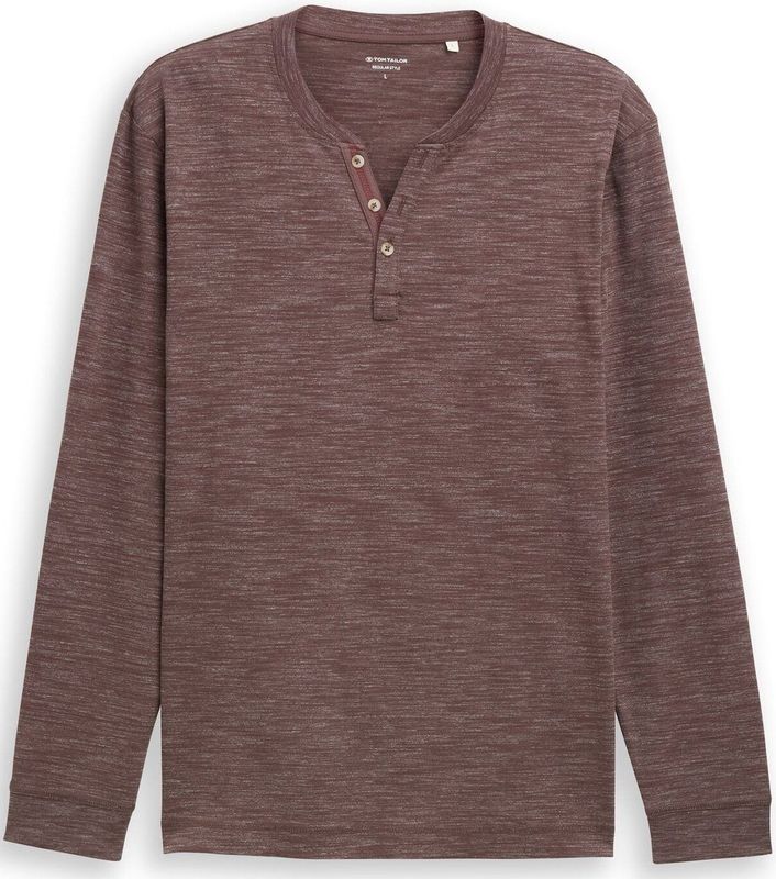 TOM TAILOR - Shirt - Bruin - Gemêleerd
