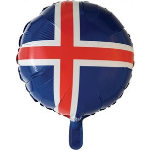 Wefiesta Folieballon Ijsland 45,5 Cm Rood/blauw