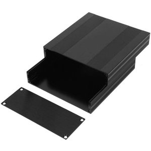 Project Aluminium Box - Elektronische Projectbehuizing - Zwart Aluminium Circuit Board Cabinet - DIY Behuizing voor Elektronische Projecten