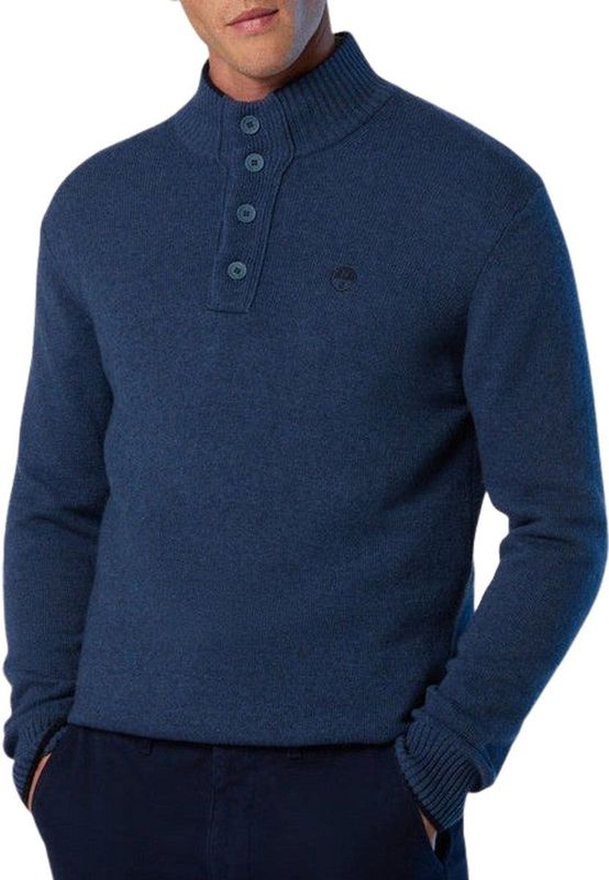North Sails Knit Half Buttons Sweater Heren - Maat S