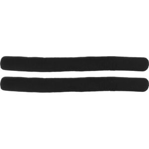 Luance Cozy Home Tochtstopper - 2x - met magneten - zwart - 80 cm - tochtrol - tochthond