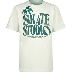 Vingino T-shirt Habieb Jongens T-shirt - Maya Blue - Maat 116