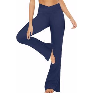 Hoge Taille Flared Yogabroek Dames - Bootcut Sportleggings voor Yoga en Dans