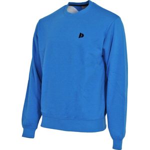 Donnay - Fleece sweater ronde hals Dean - Sporttrui - Heren - Maat M - True blue (335)