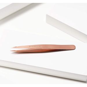 Pincet met Schuine Punt - Roos Goud