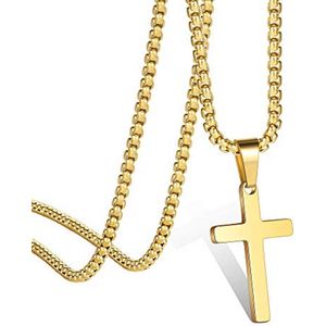 Kruis Hanger Ketting voor Mannen in Roestvrij Staal