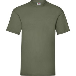 5-Pack Maat 2XL - T-shirts olijf groen heren - Ronde hals - 165 g/m2 - Ondershirt shirt - Olijf groene katoenen shirts voor mannen