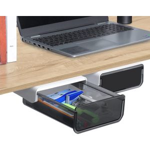 Lade - Bureaulade - Laden - Kantoor - Uitrek Lade [2 Pak] - Multifunctionele Plastic Onder Tafel Lade met Zelfklevende Achterkant voor Huis Kantoor Bureau Accesoires, School Spullen Organiser, Kunst & Hobby Opslag Tray