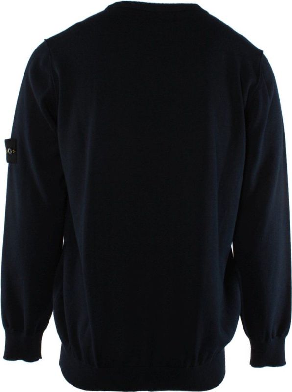 Stone Island, Heren, Truien, Blauw, Maat: XL Katoen,