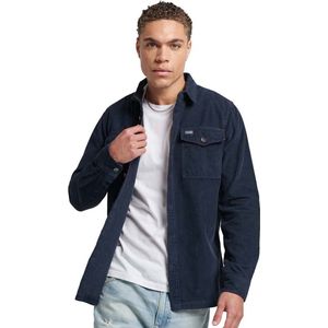 Superdry Vintage Cord Shirt Met Lange Mouwen Blauw S Man