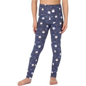 Merry Style Meisjes Lange Legging - van Katoenen - Vrijetijdsbroek - Sport - MS-MS10-337-LE-new - Marineblauw/Pinguine - 116
