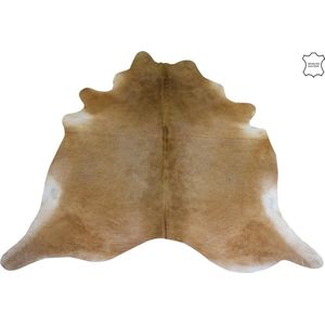 J-Line tapijt Koeienvel - leer - beige