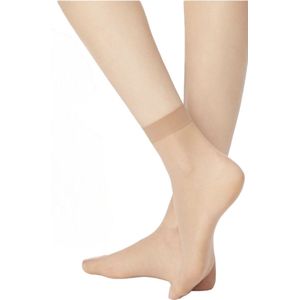 5-Pack - Pantysokjes - Pantykousjes - Beige - 20 Denier - One Size