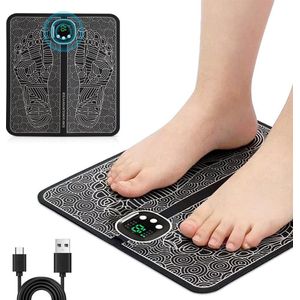 Massage Apparaat Voetmassageapparaat EMS elektrisch opvouwbaar draagbaar doorbloeding spierpijn verlichting 8 modi 19 intensiteiten oplaadtype