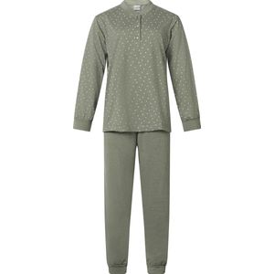 Lunatex - dames pyjama 124197 Leafs - groen - maat M