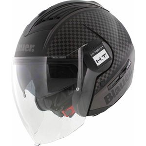 Blauer Real B jet helm mat zwart titanium grijs S - Motorhelm / Brommerhelm