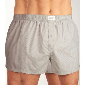 Levi's Wijde boxershort - 2 Pack 002 Grey - maat S (S) - Heren Volwassenen - 100% katoen- 701203922-002-S