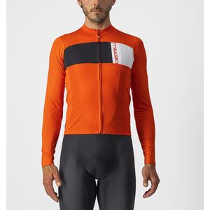 Castelli Fietsshirt Lange Mouwen Heren Rood Zwart - PROLOGO 7 LONG SLEEVE JERSEY FIERY RED LIGHT BLACK IVORY-L