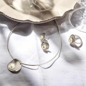 The Jewelry Collection Oorknoppen Parel Poli/mat - Zilver Gerhodineerd