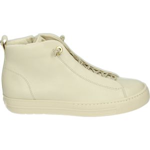 Paul Green 5283 - VeterlaarzenHoge sneakersDames sneakersDames veterschoenenHalf-hoge schoenen - Kleur: Wit/beige - Maat: 37