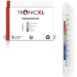 TronicXL Professionele koelruimte-thermometer -50 tot +30 °C opslagruimte airconditioning koeling vrieskast koelkist diepkoele levensmiddelen o.a geschikt voor Bosch Siemens Miele AEG Neffgen slagerij