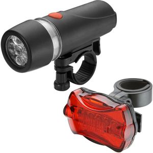 Fietsverlichting set voor/achterlicht - LED - rood/wit - Waterafstotend - Multifunctionele zaklamp - Fietslampen - Voorlicht en achterlicht