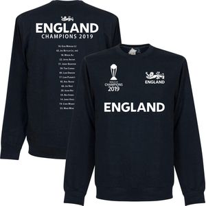 Engeland Cricket World Cup Winners Road to Victory Sweater - Navy - L