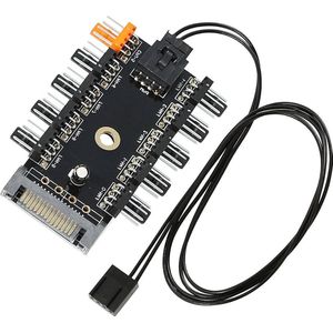 Cooling Fan Hub Splitter - 10 Pc - PWM Sata 12V