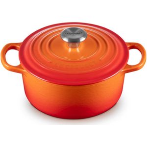 Le Creuset Gietijzeren ronde braadpan Oranjerood 28cm 6,7l