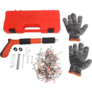 Handmatige Draagbare Muurschiethamer - Staalbeton Schiethamer - 150 Spijkers en Handschoenen .