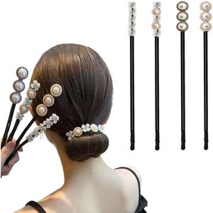 Inovra - Haarknotmaker voor dames, bloemen, haarstylinggereedschap (4 stuks)