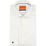 Suitable - Overhemd - Ecru - Slim Fit - Dubbel Manchet