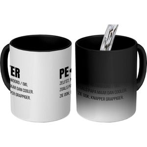 Magic Mok - 275 ML - Koffiebeker geschenk - Mokken - Koffiemok - Koffietassen - Koffietas - Quote - Spreuken - Snor - Theemok - Theemokken groot - Thee tas - Wil jij mijn peter zijn - Meter en Peter vragen - Peetoom cadeau - Metekind - Petekind
