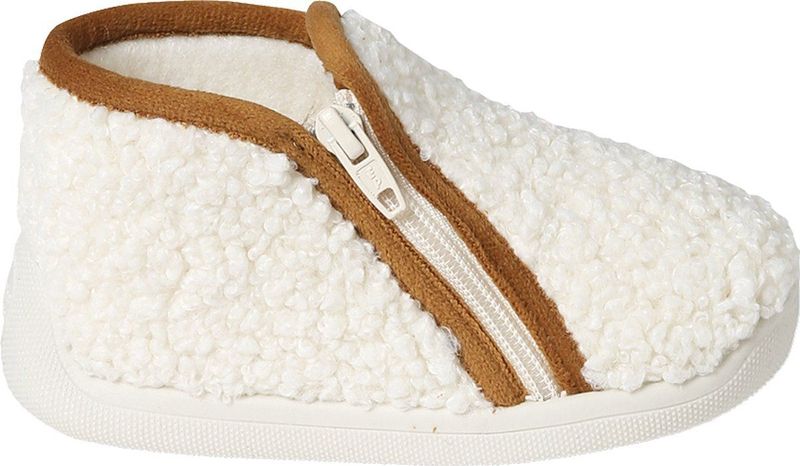 Slofjes - Ecru - Omgekeerd Lam - Pantoffels - Gemaakt in Frankrijk