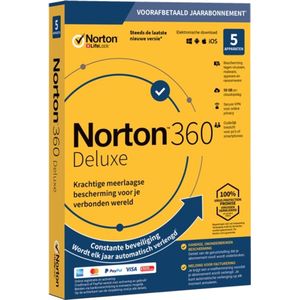 Norton 360 Deluxe - 5 Apparaten - 1 Jaar