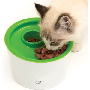 Cat-It Senses 2.0 Multi Feeder - Wit/Groen - Voerbak - Ø 19 cm