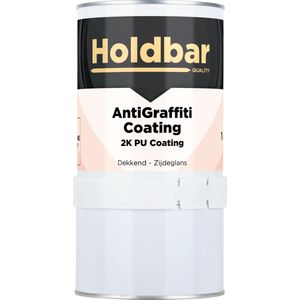 Holdbar Anti Graffiti Coating Lichtgrijs (RAL 7035) 1 Kg - Maakt Graffiti verwijderbaar - Graffiti Verwijderen - In Alle Kleuren - Voor Steen, Beton, Hout, Metaal en Tegels