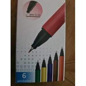 united office Fineliners 6 stuks