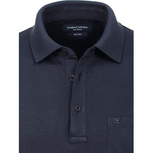 Poloshirt Met Borstzakje 3 Knoops Blauw Casa Moda - L