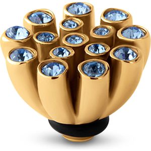 Melano Twisted Coral Steentje Jeans Blue | Goud