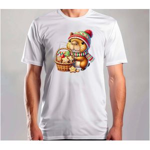 Capy in de Sneeuw - T Shirt - MerryChristmas - ChristmasVibes - Funny - Sarcasm - VrolijkKerstfeest - Kerstmis - Grappig - Sarcasme - Capybara - Capy