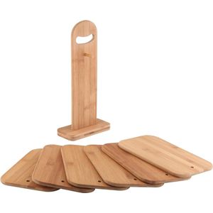 Snijplankenset Met Houder - Keukengerei - Modern Design - Snijplank - Snijplankenset - Snijplanken Set - Snijplanken - Must Have Voor In De Keuken!