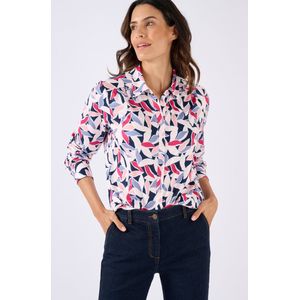 Damart - Overhemdblouse van warm tricot - Dames - Roze - M