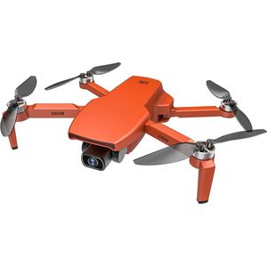 LUXWALLET SkyVortex - 5 Ghz WiFi GPS Drone - 2 Axis Gimbal Drone – Return To Home – 50x Zoom – 1000M Afstand - Smart Follow & Bedienen met Handgebaren - Oranje