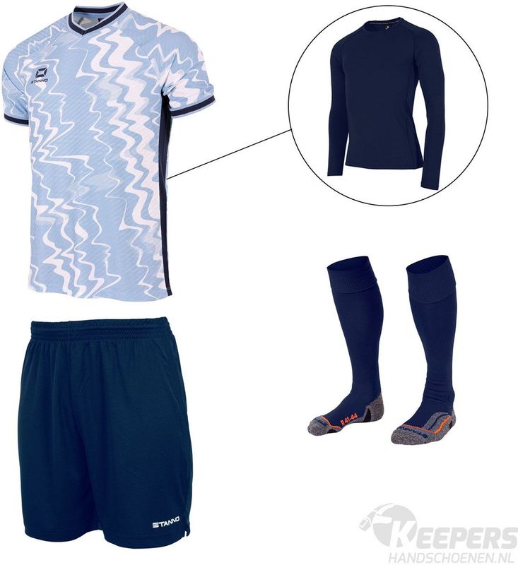 Stanno - Wave Keeperstenue - Sky Blue White - Voetbaltenue