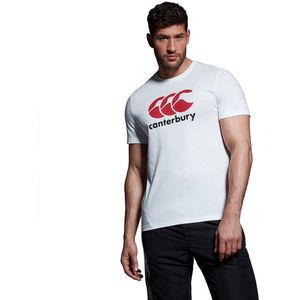 Canterbury - CCC Logo - T-shirt - Wit - Ronde Hals - Korte Mouwen