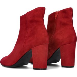 Notre-V Diane-02 Enkellaarsjes - Enkelboots met rits - Dames - Rood - Maat 37