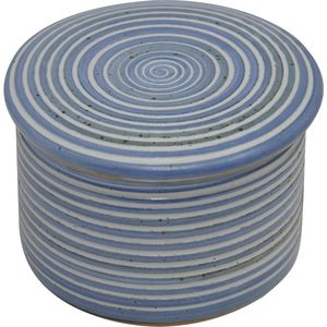 Franse Watergekoelde Keramische Botervloot - Nooit Meer Harde Boter - Cilindervormig - 250 gr - Syn Spiral Z-G