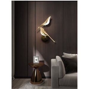 Mrs. Joness - Wandlamp 2 Vogels - Muurlamp - Moderne Wandlamp - 33 cm - Draaibaar - Sfeerverlichting - Decor Muurverlichting